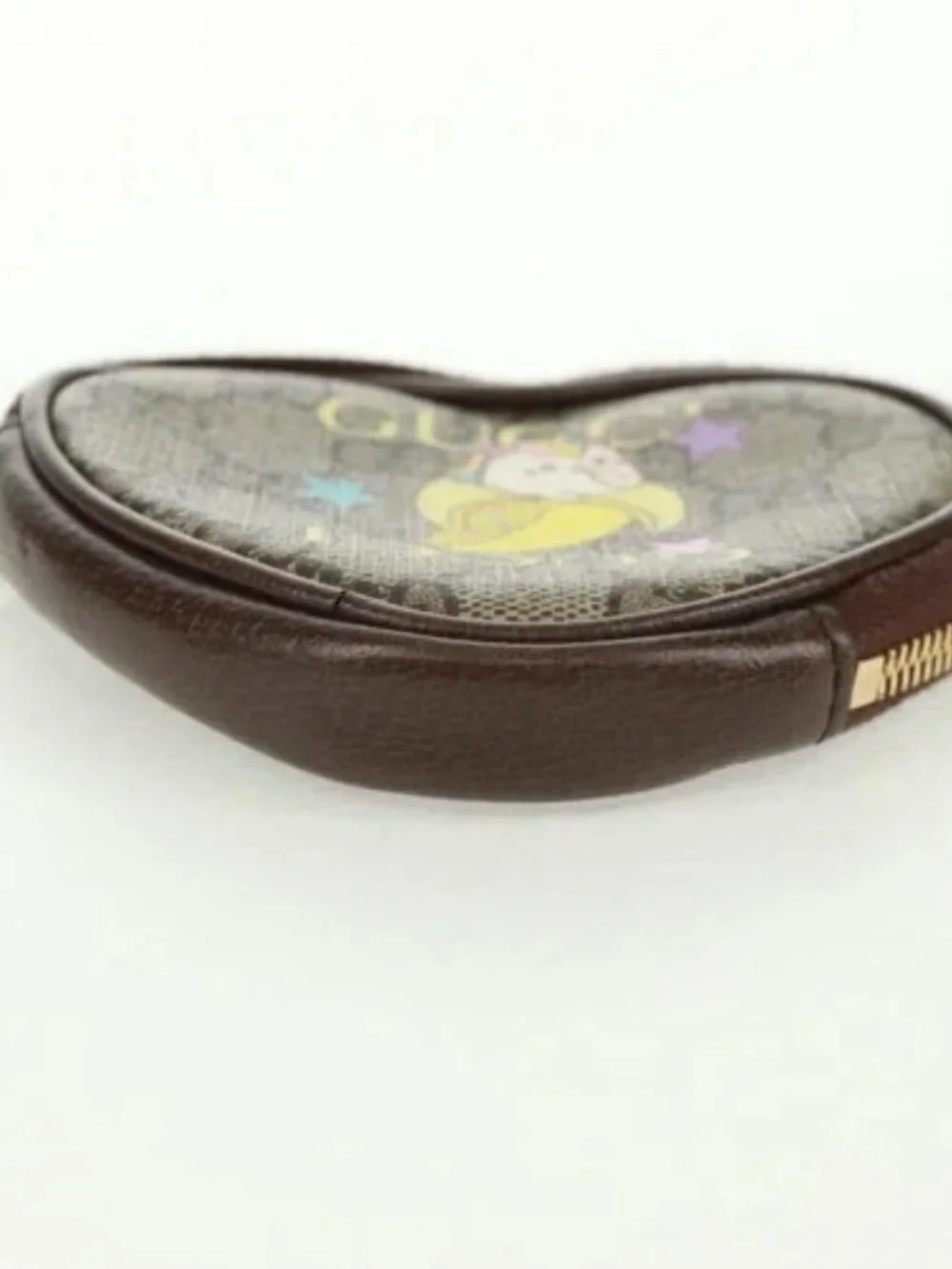 GUCCI GG Supreme Bananya Coin Purse PVC Beige Gold 701062 Auth 168024M - Picture 8 of 15